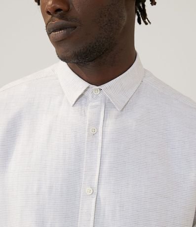 Camisa en Lino con  Textura 3