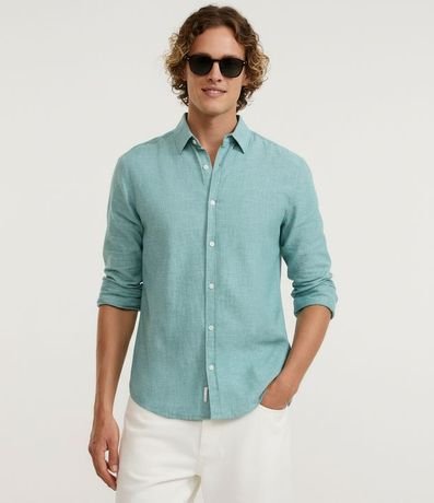 Camisa Manga Larga en Lino