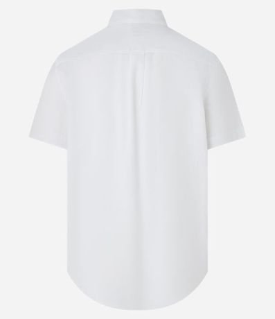 Camisa Manga Corta en Lino con Bolsillo 5