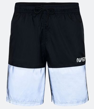 Bermuda Bloques de Colores Reflectivo con Print Nasa 7