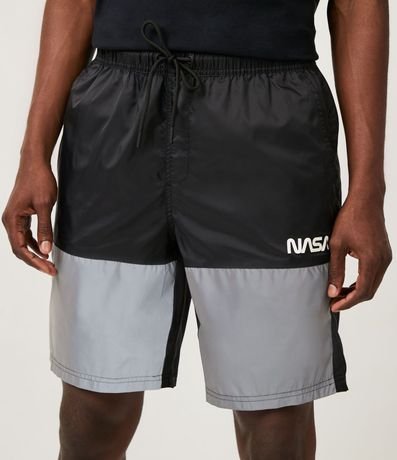 Bermuda Bloques de Colores Reflectivo con Print Nasa 2
