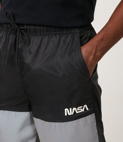 Bermuda Bloques de Colores Reflectivo con Print Nasa 4