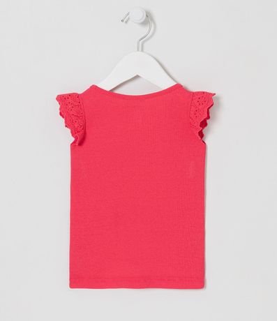 Blusa Infantil Musculosa con Volados en Broderi - Talle 1 a 5 años 2