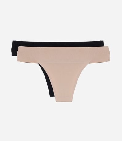 Kit 02 Bombachas Bikini con Cintura Ancha 3