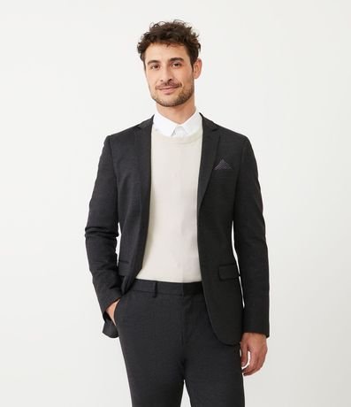 Saco de Traje Super Slim Básico con Bolsillos