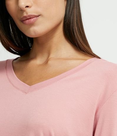 Pijama Blusa Manga Larga y Pantalón con Estampa de Flores en Viscolycra 4