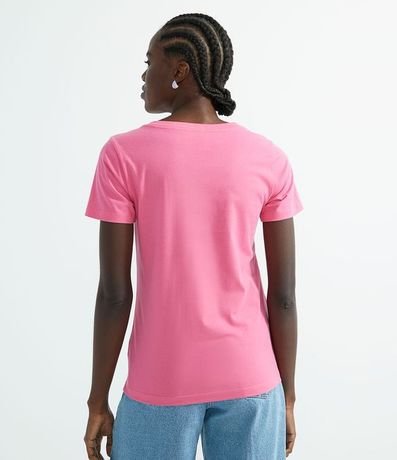 Remera en Algodón con Cuello V y Manga corta 2