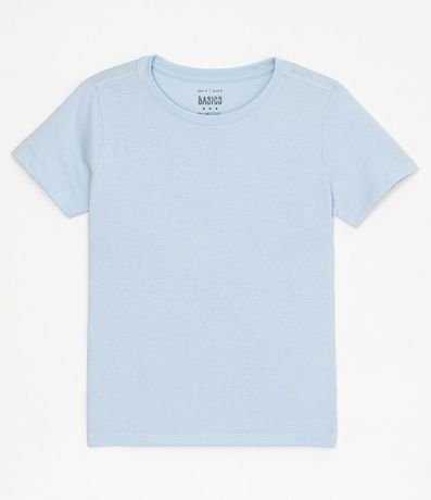 Blusa Alargada Básica en Algodón con Cuello Redondo y Manga Corta 5