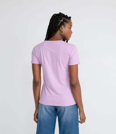 Blusa Alargada Básica en Algodón con Cuello Redondo y Manga Corta 2