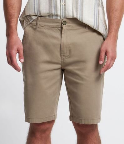 Bermuda Slim en Sarga con Elastano 3