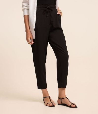 Pantalón Fluido con Cintura Elástica y Lazo 3