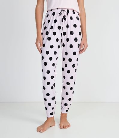 Pantalón de Pijama con Estampa Lunares 1