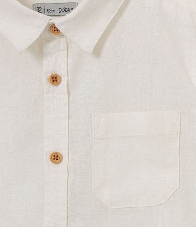 Camisa Infantil Lino con Bolsillo - Talle 1 a 5 años 3