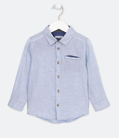 Camisa Infantil Texturizada con Bolsillo Incorporado - Talle 1 a 5 años