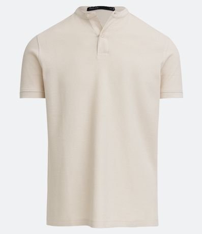Camisa Polo Slim en Piquet Texturizado con Cuello Polo 5