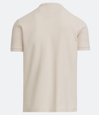 Camisa Polo Slim en Piquet Texturizado con Cuello Polo 6