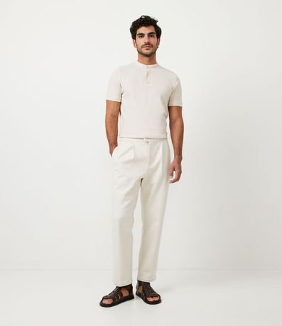 Camisa Polo Slim en Piquet Texturizado con Cuello Polo 2