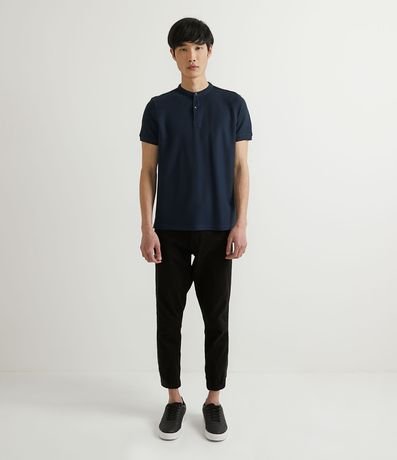Polo Manga Corta Cuello Mao 5