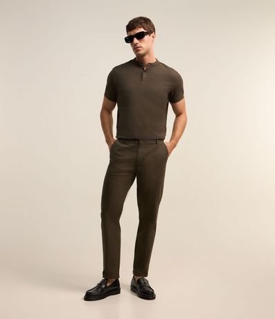 Polo Manga Corta Cuello Mao 2