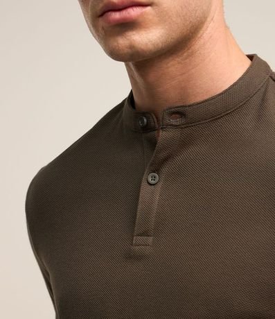 Polo Manga Corta Cuello Mao 4