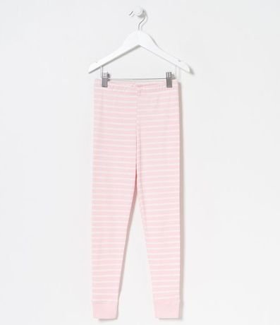 Pantalón Infantil de Pijama Rayado - Tam 2 a 14 años