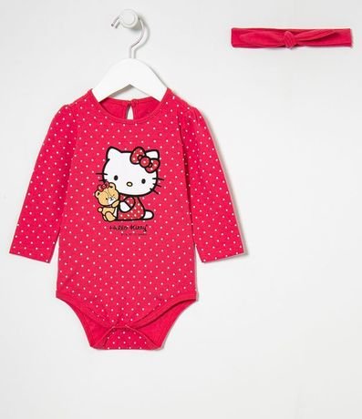 Body Infantil Estampa Hello Kitty - Tam 0 a 18 meses 1