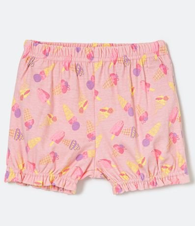 Conjunto Infantil con Estampado de Helado y Accesorio para el Pelo - Talle 0 a 18 meses 6