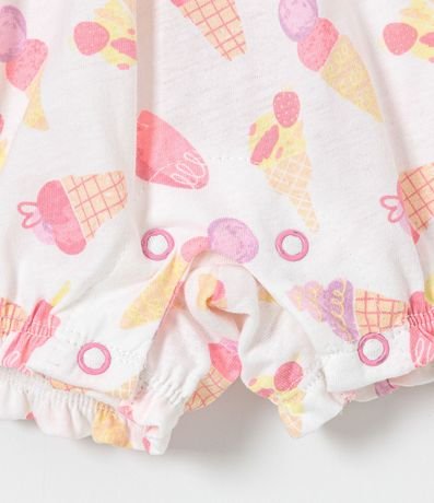 Enterito Infantil con Estampado de Helado y Paletas - Talle 0 a 18 meses 4