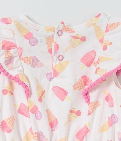 Enterito Infantil con Estampado de Helado y Paletas - Talle 0 a 18 meses 5