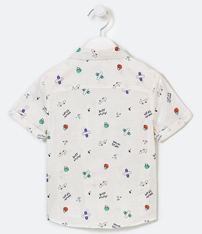 Camisa Infantil Manga Corta con Estampado de Mini Íconos Skate - Tam 1 a 5 años 2