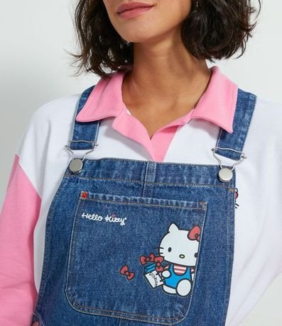 Mono Jean con Bolsillo Frontal y Estampa Hello Kitty 3
