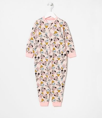 Pijama Mono Infantil en Algodón Estampado Minnie y Amigos - Talle 1 a 4 años 1