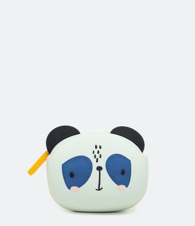 Necesaire Monedera en Silicona Estampada de Panda con Orejas 1