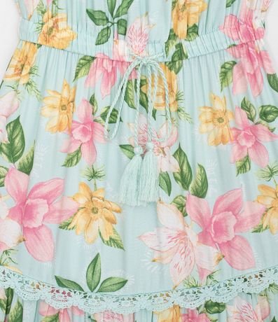 Vestido Infantil Marias en Viscosa Estampado Floral - Talle 5 a 14 años 4