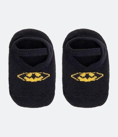 Calcetín Zapatillas Infantil Antideslizantes Estampado de Batman - Tam 0 a 12 meses 1