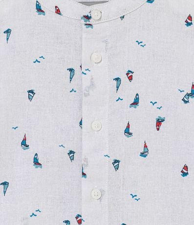 Camisa Infantil en Algodón con Estampado Resort - Talle 1 a 5 años 3