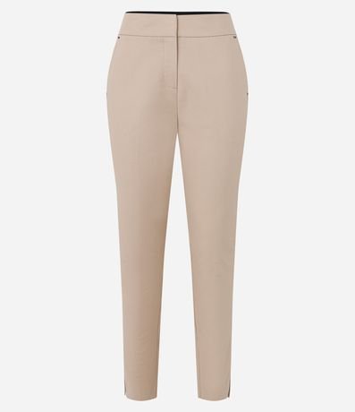 Pantalón Sastrería con Bolsillos Detanteros Sin Estampa 5