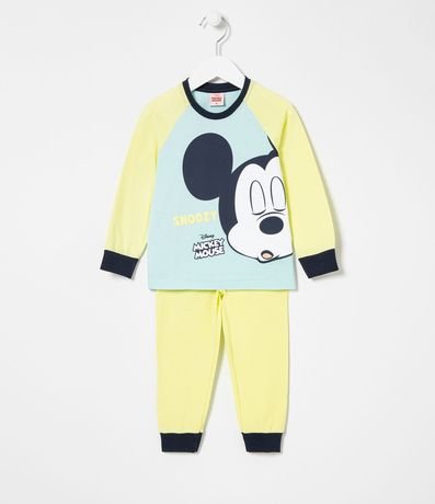 Pijama Infantil Largo em Algodón Estampa Mickey - Tam 1 a 5 años 1
