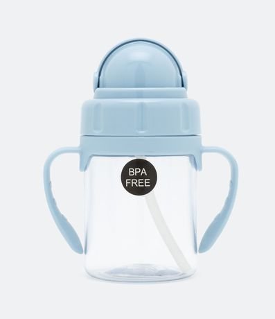 Botella Infantil en Plástico con Pajita y Asa 1
