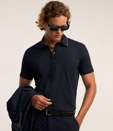 Polo Manga Corta sin Estampa en Algodón Peruano