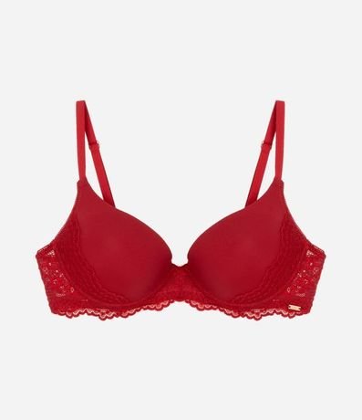 Soutien Base en Microfibra con Copa Hueca y Encaje 6