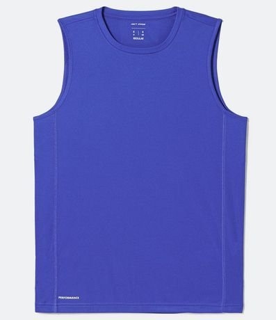 Musculosa Regular Básica Deportiva con Recortes y Lettering 4