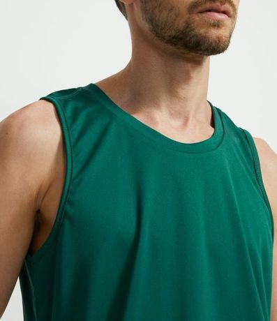 Musculosa Regular Básica Deportiva con Recortes y Lettering 3