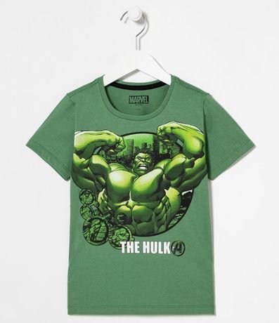 Remera Infantil Estampado Hulk - Tam 3 a 10 Años 1