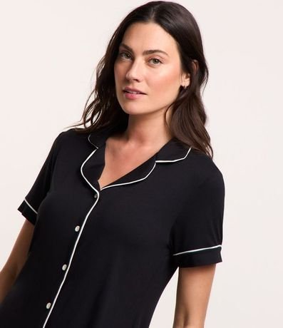 Pijama Americano Corto en Viscolycra con Bolsillo Delantero 3