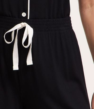 Pijama Americano Corto en Viscolycra con Bolsillo Delantero 4