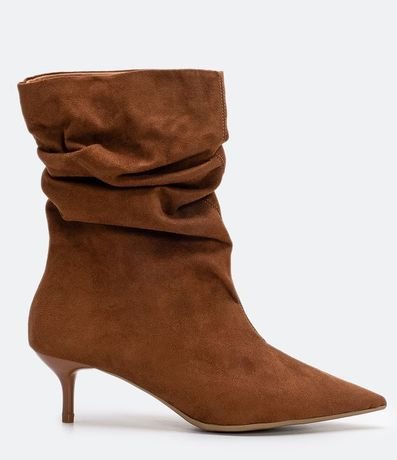 Bota Tacón Delgado Satinato 1