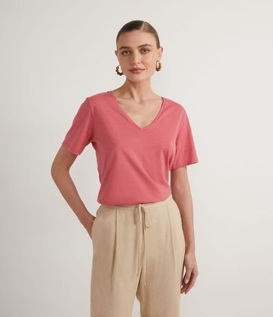 Blusa Básica en Media Malla con Escote V 1