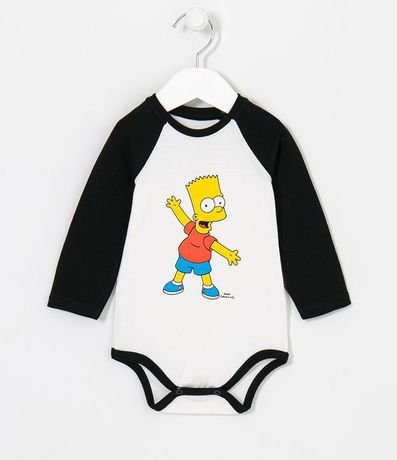 Body Infantil Estampa Bart Simpsons - Tam 0 a 18 meses 1