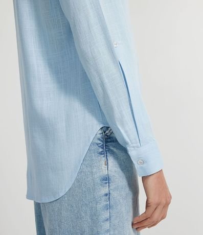 Camisa en Viscolino con Abotonado y Barra Mullet 4